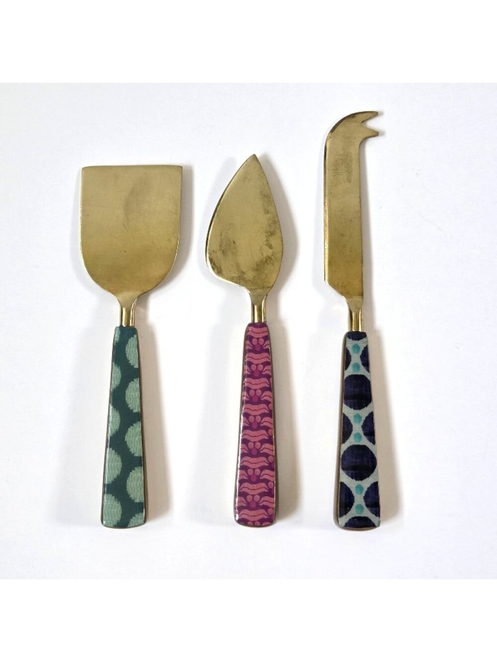 Anthropologie Melita Gold Cheese Knife Spreaders Set of 3